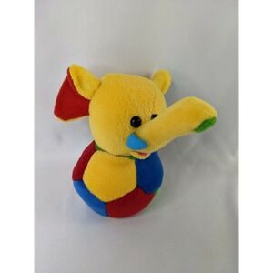 Lees Babies Elephant Plush Ball Primary Colors 6 Inch Stuffed Animal Toy